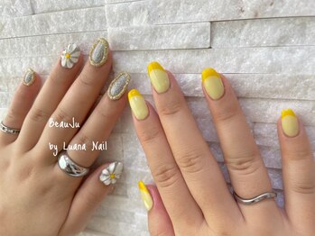 ボージュ バイ ルアナネイル(BeauJu by Luana Nail)/キラキラ×黄色