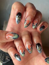 ラブラドライト(LABRADRITE)/変形フレンチときのこ
