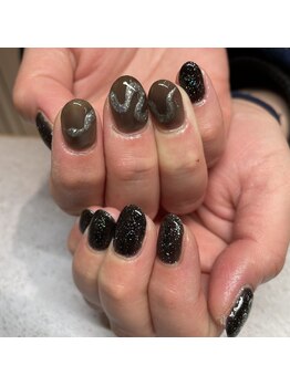 エーナイン イオンモール三川店/キラキラ蛇nail