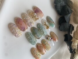 春ツイード　インク　ニュアンス