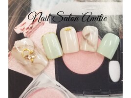 大理石綺麗めfootネイル