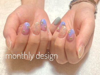 ルア(lua.)/パステルニュアンス＊8月monthly