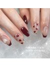 フレンチ×ハートネイル