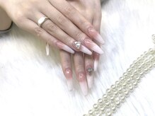 クイーンネイル 新宿(Queen nail)/長さ出しベビーブーマーデザイン