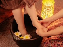 レムリア(Lemuria)の雰囲気(足湯とハーブティーのサービス付きで芯から温まる◎)