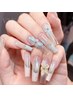 【Hand】アクリルスカルプ持ち込み10本アートつけ放題180分￥18980→￥16980