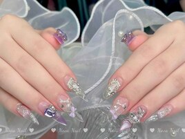 パープルクリアネイル