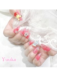 ちゅるんと透け感ネイル