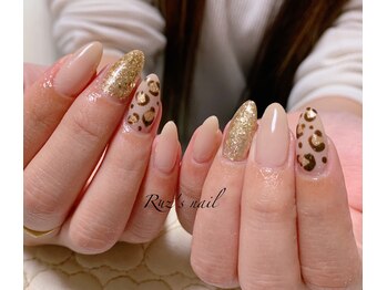 ラズネイル(RUZ'S NAIL)/【秋本】ヒョウ柄ネイル