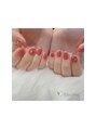 エリクサーネイル 新宿3丁目(Elixir Nail) マグネットを使用したシンプルコースのデザインです♪