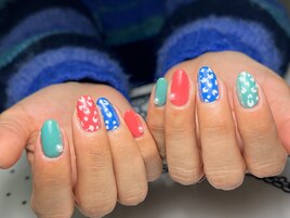 【定期】カラフルネイル
