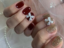 ネイルズ ウィスブランカ(Nails wisBlanca)/アクセントデカパーツリボン