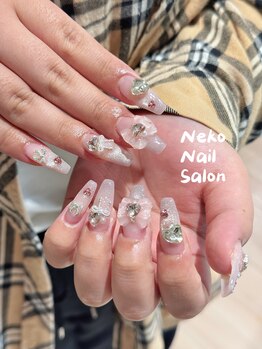 ネコ(Neko)/マグネットフレンチ リボン