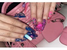 オニカネイル 表参道(ONIKA nail)/左右チグハグネイルも◎