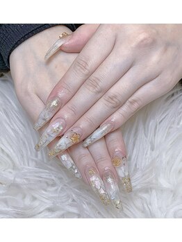 Miya_nail 【ミヤネイル】/長さ出し、アートパーツつけ放題