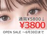 【OPEN SALE6月30日迄　¥5800→¥3800】フラットラッシュ (120本まで)