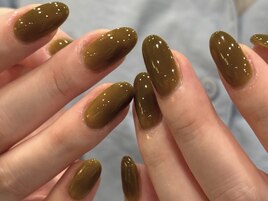 suiri指名 オリーブカラーネイル