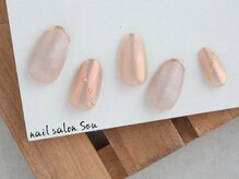 ソウ 西梅田店(Sou)/ニュアンスオーロラネイル