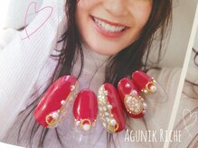 アグニークリッシェ(Agunik Riche)/【押し花ネイル】