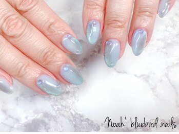 ノアブルーバードネイルズ(Noah' bluebird .nails)/ちゅるりん梅雨ネイル
