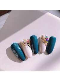 クリスマス　お正月ネイル