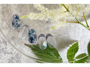 ネイルサロン アージュ(Nail Salon A jyu)/涼しげなマグネットフレンチ