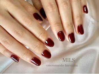 ミルズ オモテサンドウ(MILS omotesando)/ワンカラー(ワイン)