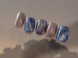 夜空マグネットネイル