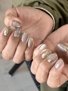 ネイルサロン ミル(Mille)/greige&gold