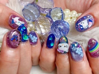 お客様オーダー推し活痛ネイル