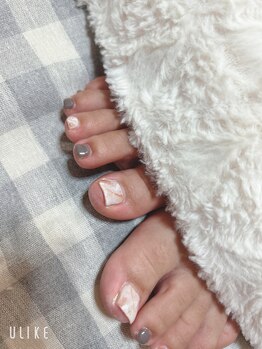 エスポワール(Espoir)/フットネイル　4本アート