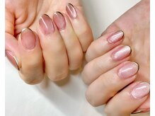 ラヴィネイル(La Vie Nail)/細フレンチ/マグネットネイル