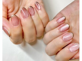 ラヴィネイル(La Vie Nail)/細フレンチ/マグネットネイル