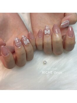 リッシュ ドゥ(RICHE deux)/秋のふんわりピンクチェック