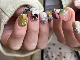 盛り盛りパーツネイル