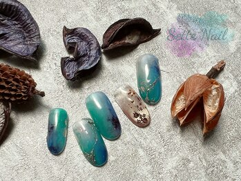 夏のインク&グラデアート