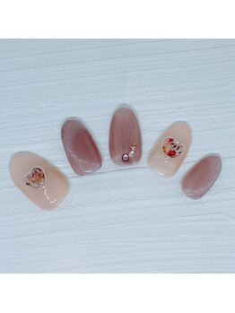 ネイルベース ネイル ケア サロン ミウラ(miura)/4月季節デザイン定額アート★