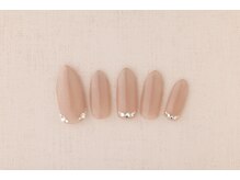 ヴァンネイル(VINGT NAIL nail&eye beauty)/シンプルベージュネイル