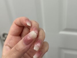 桃ネイル　ピンク　ハート