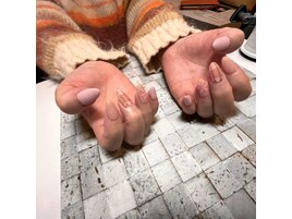 冬にぴったりブランケットネイル