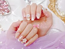 ワンホンネイル 新宿(Rumi Nail)/キラキラ/定額ネイル/フレンチ