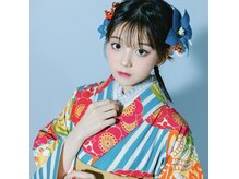 祈織着物レンタル(INORI)の雰囲気（成人式の着付けとヘアセット一例）