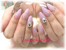 ピンクラベンダー★３Ｄスワロ