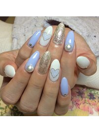 ～ハート冬ネイル～