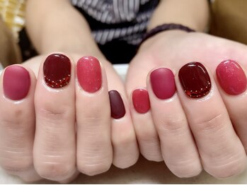 ラウンドアバウト(roundabout)/質感チェンジネイル☆