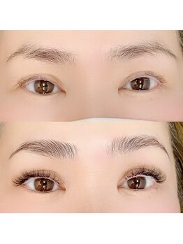 ファストラッシュ 表参道店(FAST LASH)/VLEDLASH/眉毛パーマ/ビフォアフ