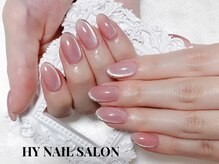 HYネイルサロン/マグネット斜めフレンチ
