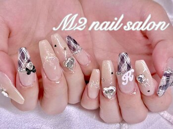 エムズ ネイルサロン(M2)/ガーリーチェックネイル