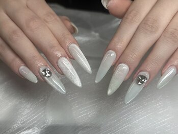 アモールビューティー 新宿店(Amor Beauty)/長さだしマグネットアート2本