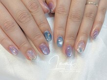 リーフ バイ エムジーエイチ(Leaf by MGH)/定額M｜紫陽花ネイル